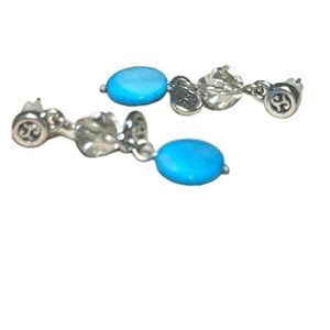 Brighton collectibles earrings blue silver